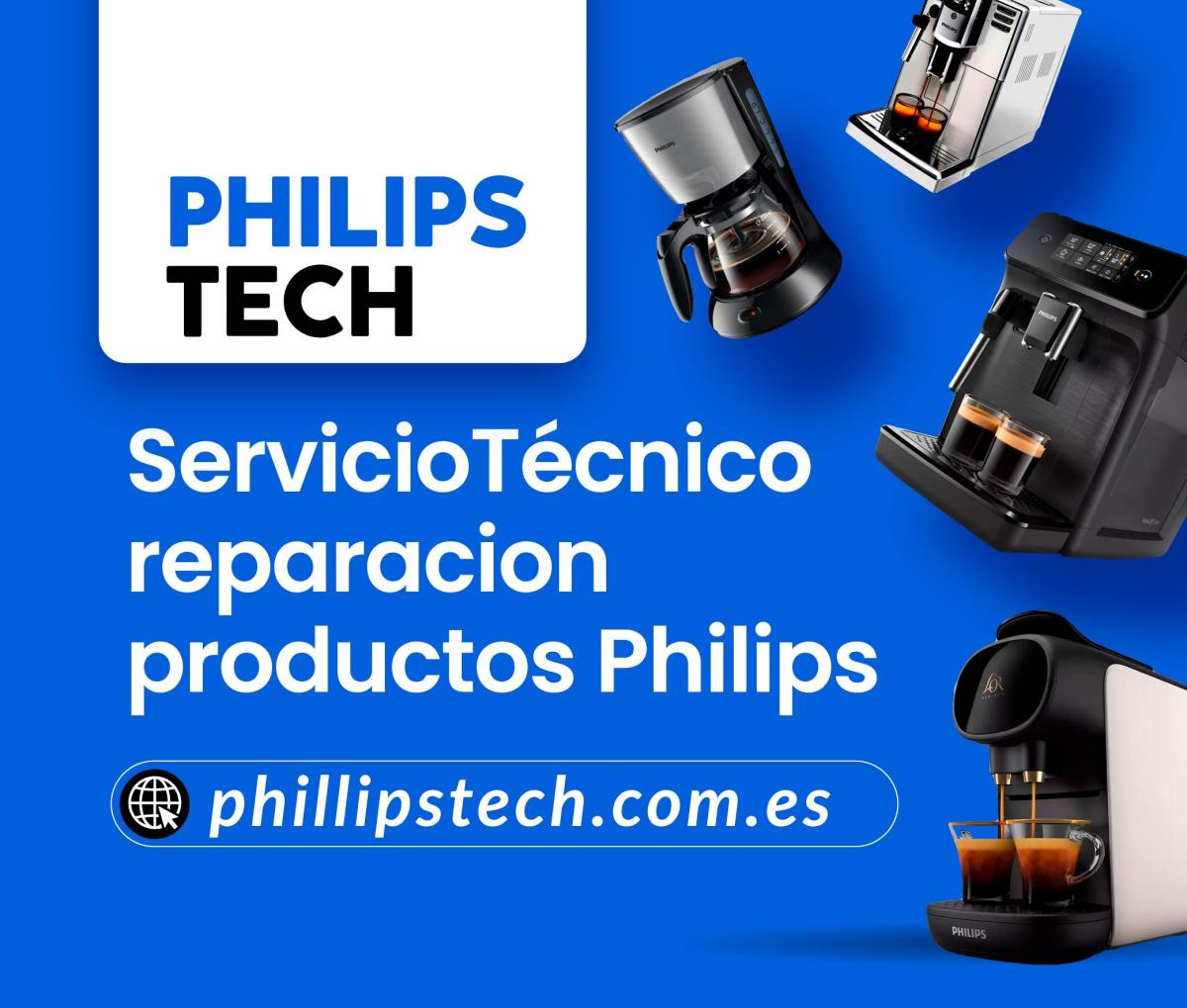✓ Reparación de Cafeteras Philips Madrid ▷ Reparaciones Electrónicas Madrid